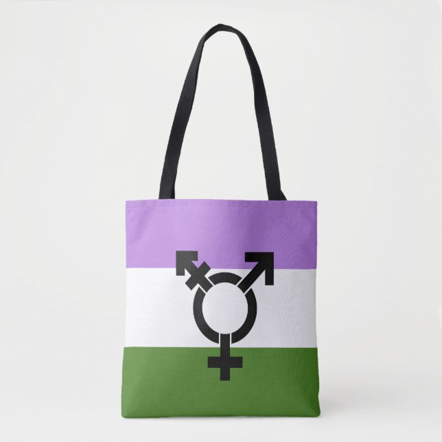 Que - Geschlechtsspezifischer Queer Stolz Tasche (Vorderseite)