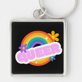 Que. LGBT+Prix. Schlüsselanhänger