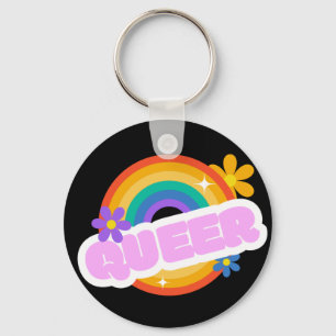 Que. LGBT+Prix. Schlüsselanhänger