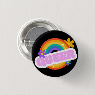 Que. LGBT+Stolz. Button