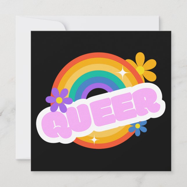 Que. LGBT+Stolz. Poster (Vorderseite)