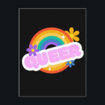 Que. LGBT Stolz. Poster Postkarte<br><div class="desc">Que. LGBT Stolz. Diese Regenbogenfarben zeigen den Stolz auf lesbisch,  schwul,  bisexuell,  transgender und queen Stolz.</div>