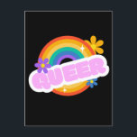 Que. LGBT Stolz. Poster Postkarte<br><div class="desc">Que. LGBT Stolz. Diese Regenbogenfarben zeigen den Stolz auf lesbisch,  schwul,  bisexuell,  transgender und queen Stolz.</div>