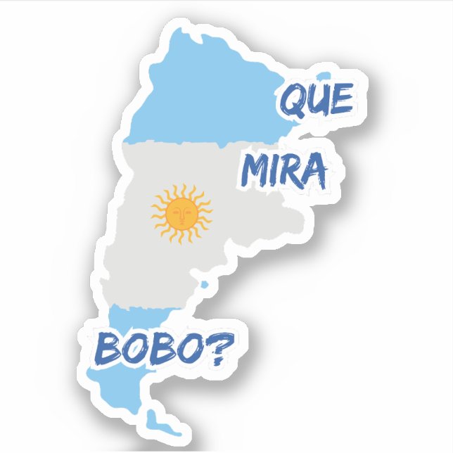 que mira bobo aufkleber (Vorderseite)