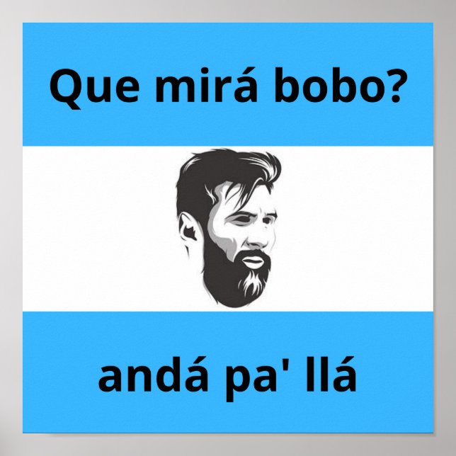 que mira bobo poster (Vorne)