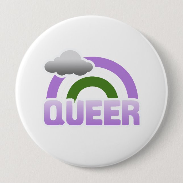 QUE RAINBOW BUTTON (Vorderseite)