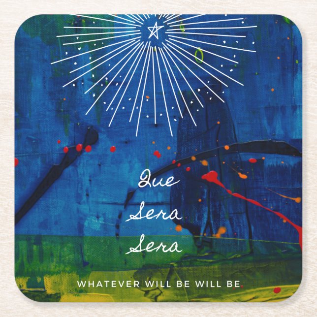 Que Sera Untersetzer (Vorderseite)