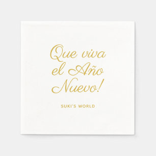 Que Viva El Año Nuevo! Neues Jahr-Silvester-Party Serviette