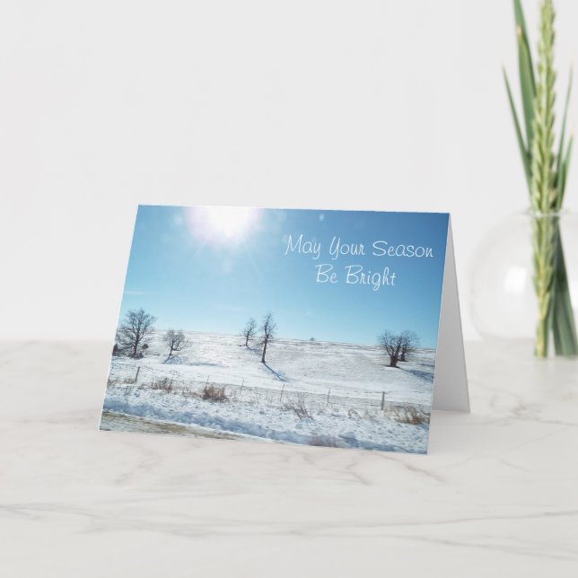 Que votre saison soit brillante Carte de Noël (Devant)