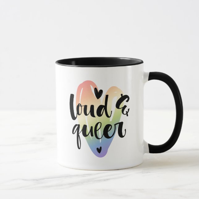 Que| Wasserfarbenherz Tasse (Rechts)