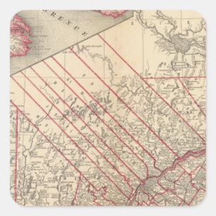Quebec 3 quadratischer aufkleber