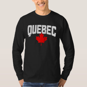 Quebec-Ahornblatt Kanada Kanadische Flagge Stolz R T-Shirt