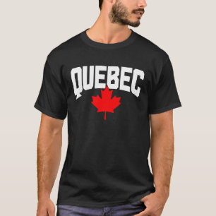 Quebec-Ahornblatt Kanada Kanadische Flagge Stolz T-Shirt
