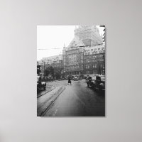Quebec Canada Castle Cars Street 1930er Jahre Foto