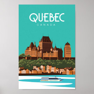Quebec Canada Reiseplakat Poster