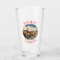 Quebec Canada Retro Distressed Circle