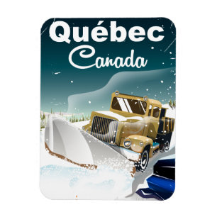 Québec Canada Vintage Reiseplakat Magnet