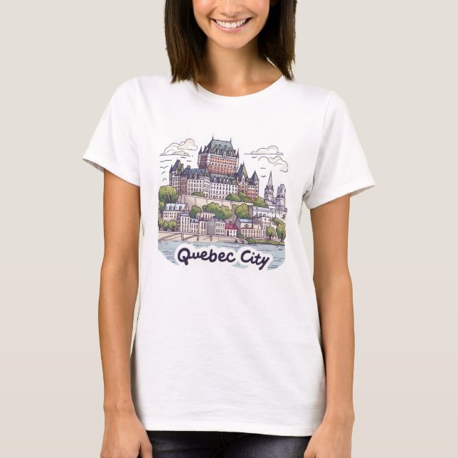 Quebec City Canada T-Shirt (Vorderseite)