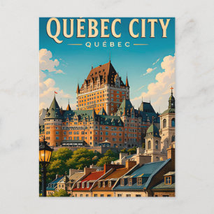 🏰 Quebec City Chateau Frontenac Postkarte