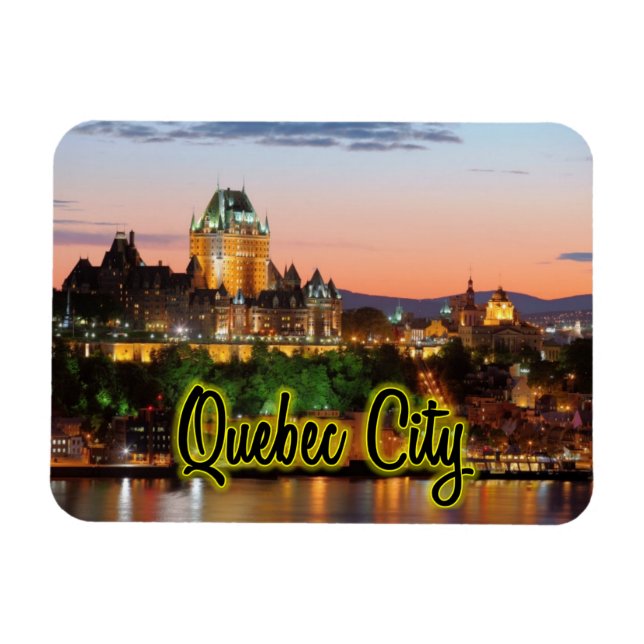 Quebec City night Magnet (Horizontal)