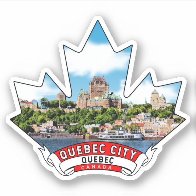 Quebec City, Quebec Kanada Aufkleber (Vorderseite)