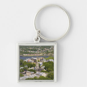 Québec City, Québec, Kanada. Blick hinunter auf di Schlüsselanhänger