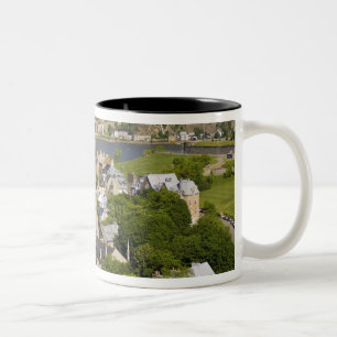 Québec City, Québec, Kanada. Blick hinunter auf di Zweifarbige Tasse