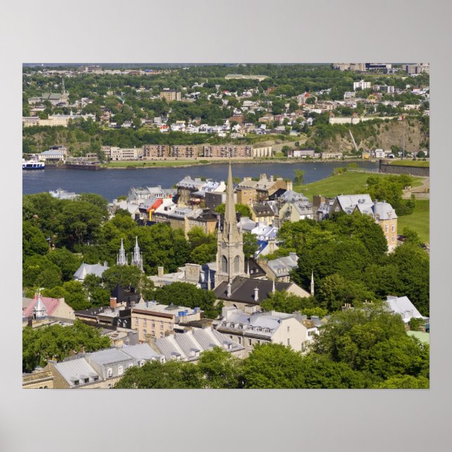 Quebec City, Quebec, Kanada. Blick nach unten auf Poster (Vorne)