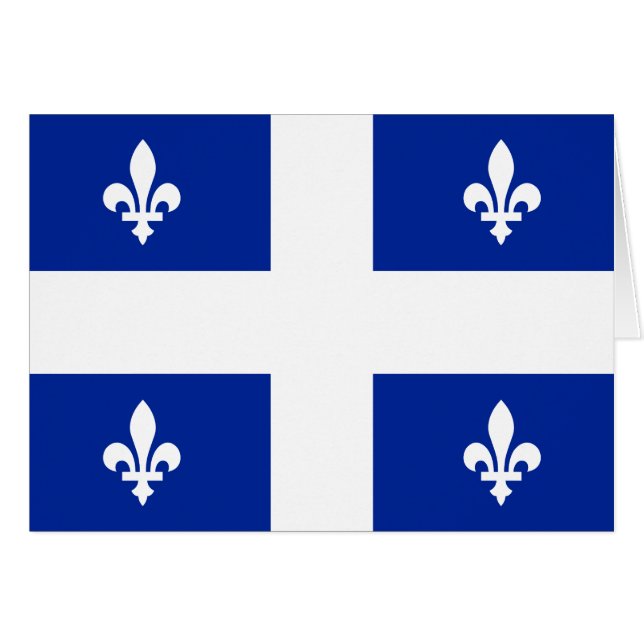 Québec drapeau fleur de lys (Vorderseite (Horizontal))