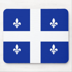 Québec drapeau fleur de lys mousepad