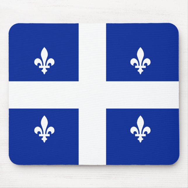 Québec drapeau fleur de lys mousepad (Vorne)