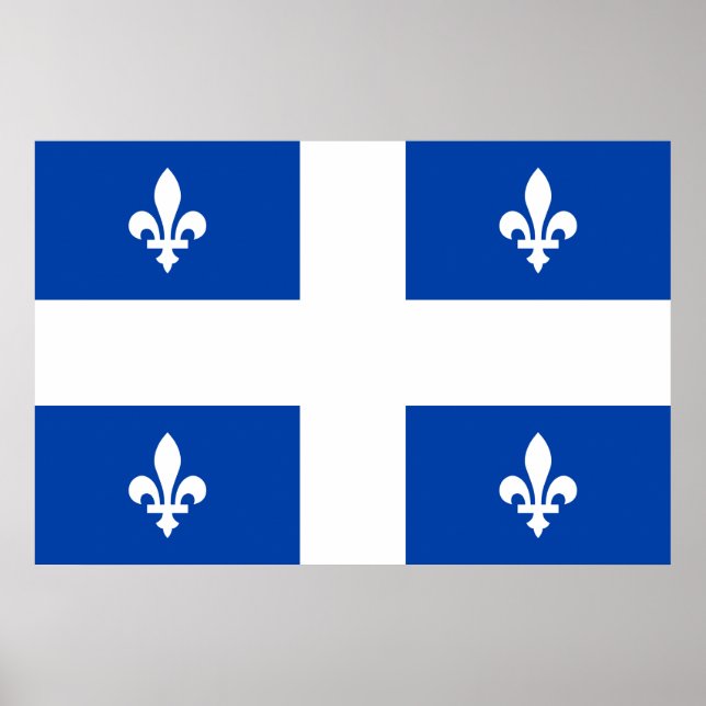 Quebec Flag Poster (Vorne)