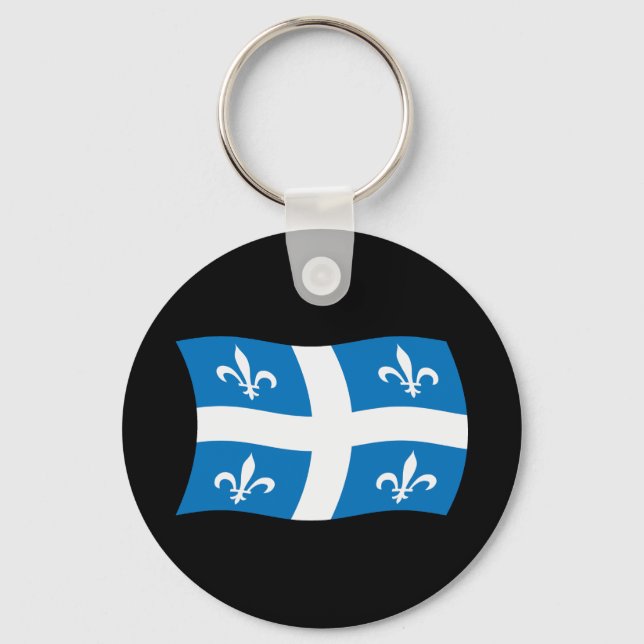 Quebec Flag Schlüsselanhänger (Vorderseite)
