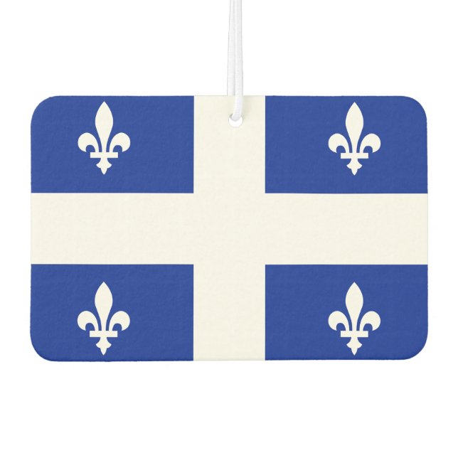 Quebec-Flagge Autolufterfrischer (Vorderseite)