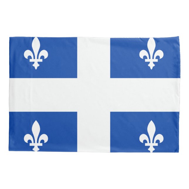 Quebec-Flagge Kissenbezug (Rückseite)