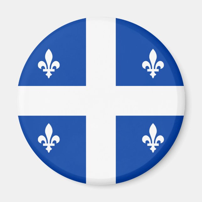 Quebec-Flagge Magnet (Vorne)