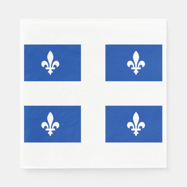 Quebec-Flagge Serviette (Vorderseite)