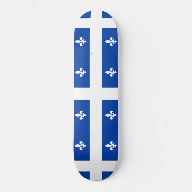 Quebec-Flagge Skateboard (Vorderseite)