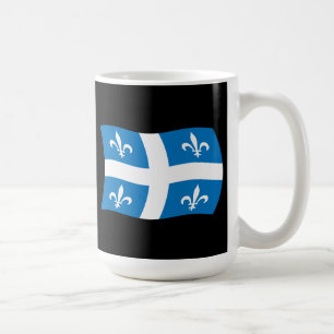 Quebec-Flaggen-Tasse Kaffeetasse