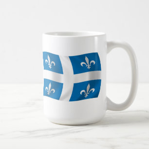 Quebec-Flaggen-Tasse Kaffeetasse