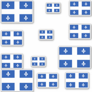 Quebec Flags Graphic Aufkleber