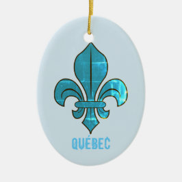 Québec Fleur de Lys Keramik Ornament
