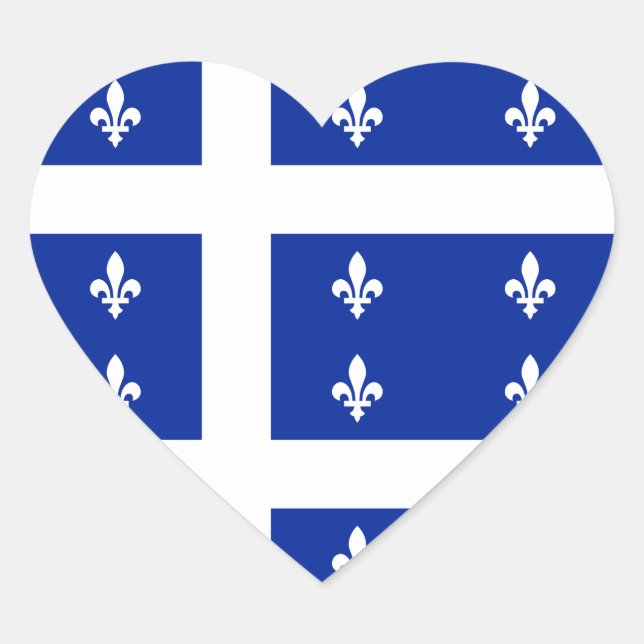 Quebec Herz-Aufkleber (Vorderseite)