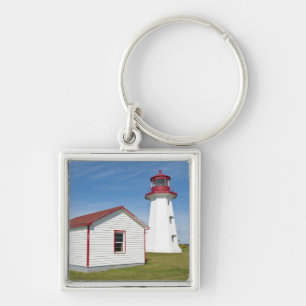Quebec, Kanada. Cap D'Espoir Leuchtturm. Schlüsselanhänger