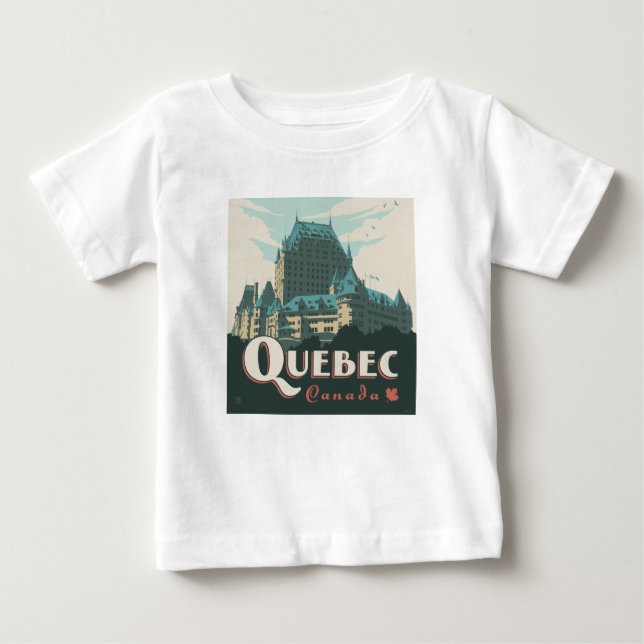 Quebec Kanada | Château Frontenac Baby T-shirt (Vorderseite)
