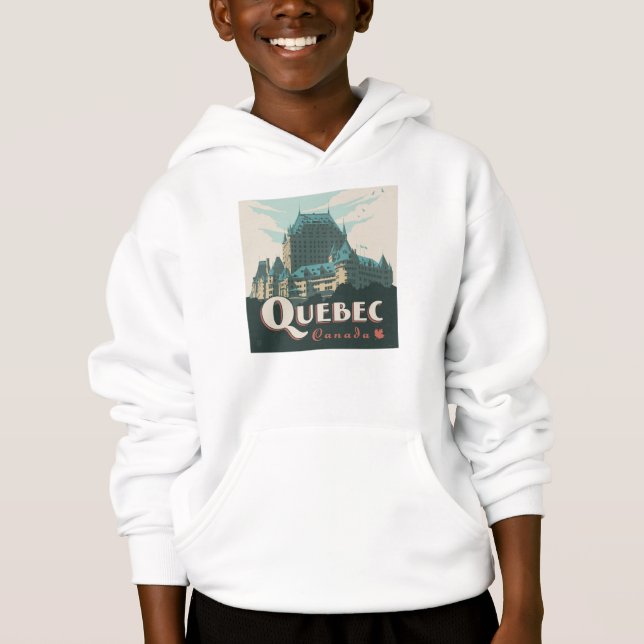 Quebec Kanada | Château Frontenac Hoodie (Vorderseite)