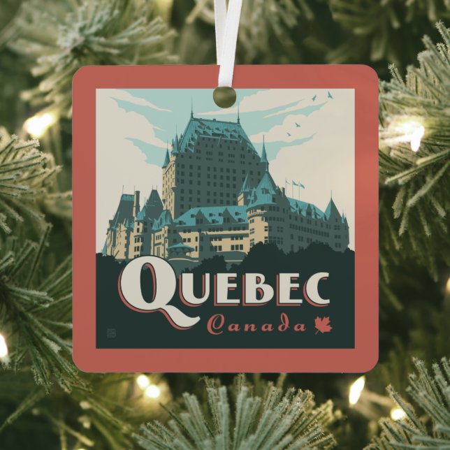 Quebec Kanada | Château Frontenac Ornament Aus Metall (InSitu)