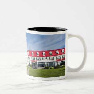 Québec, Kanada. Historisches Hotel Tadoussac, Zweifarbige Tasse