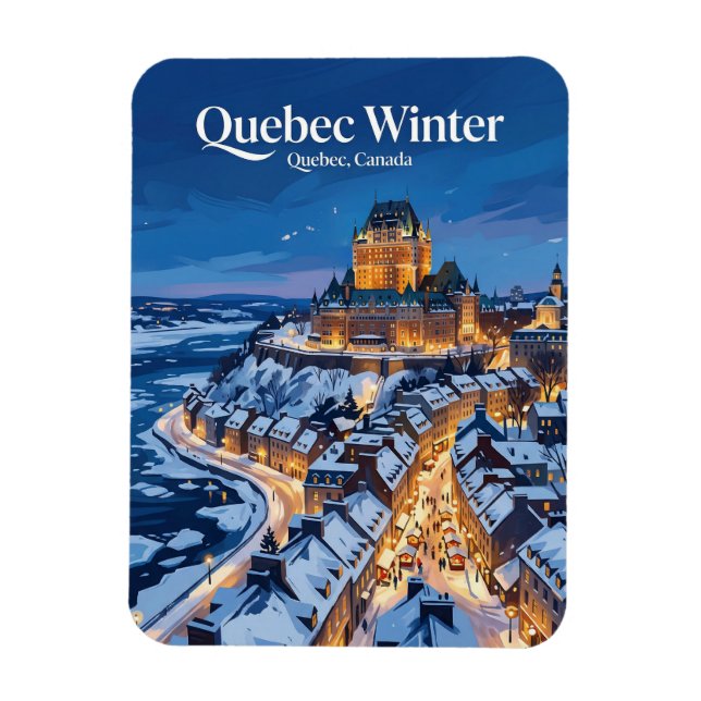 Québec Kanada Magnet (Vertikal)