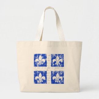 Quebec-Lilien-Licht-Taschen-Tasche Jumbo Stoffbeutel